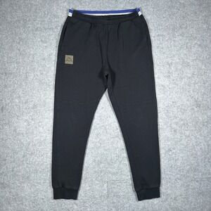 Kappa sweatpants mens Medium Black Omini logo joggers athletic streetwear pants